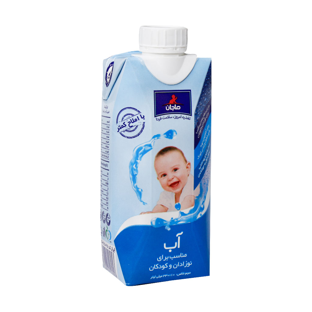 آب استریلیزه مناسب برای شیر خواران و کودکان ماجان MAJAN BABY WATER