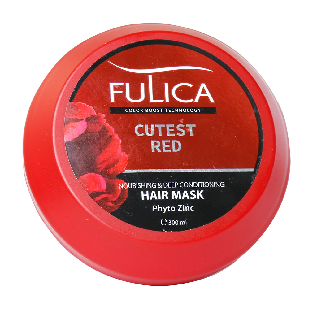 ماسک تقویت کننده و نرم کننده عمیق موهای قرمز فولیکا FULICA HAIR MASK FOR CUTEST RED