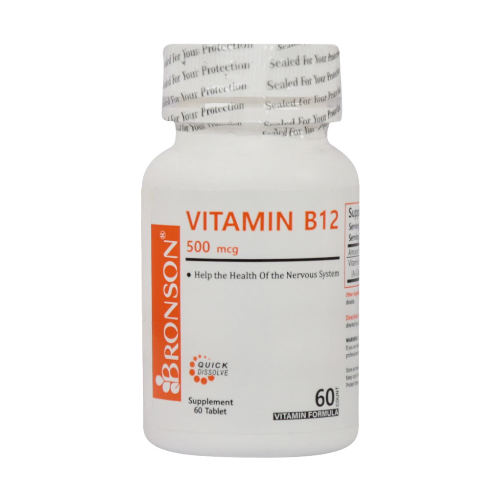 قرص ویتامین B12 برونسون  vitamin B12 Bronson